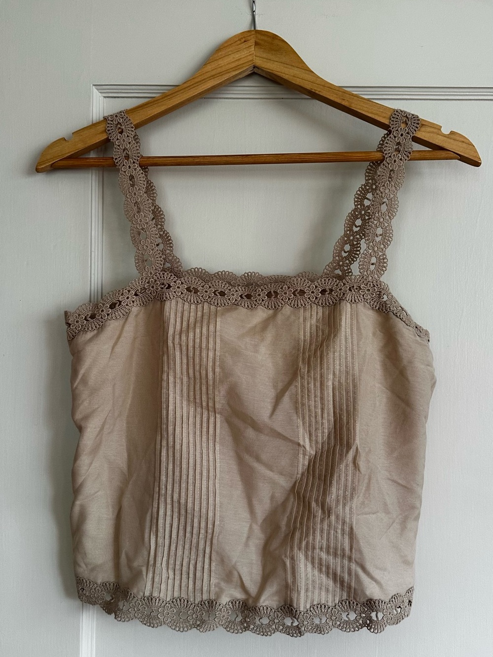 Cami NYC Lace-Trim Taupe Camisole